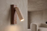 The Lettura Travertine Wall Light