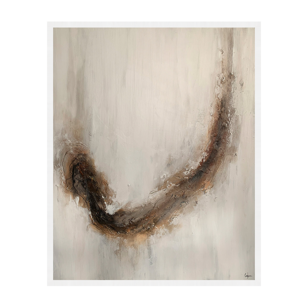 Lucente canvas artwork — White