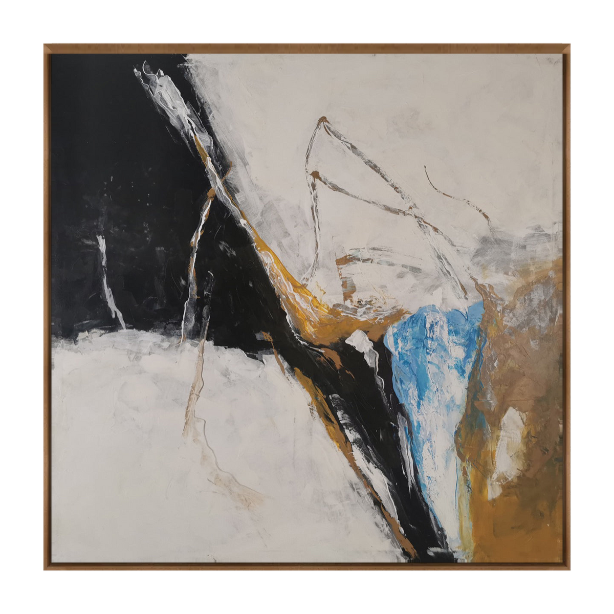 Lunaro canvas artwork — Walnut