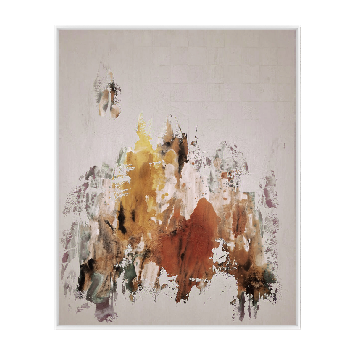 Murano Canvas Artwork — White