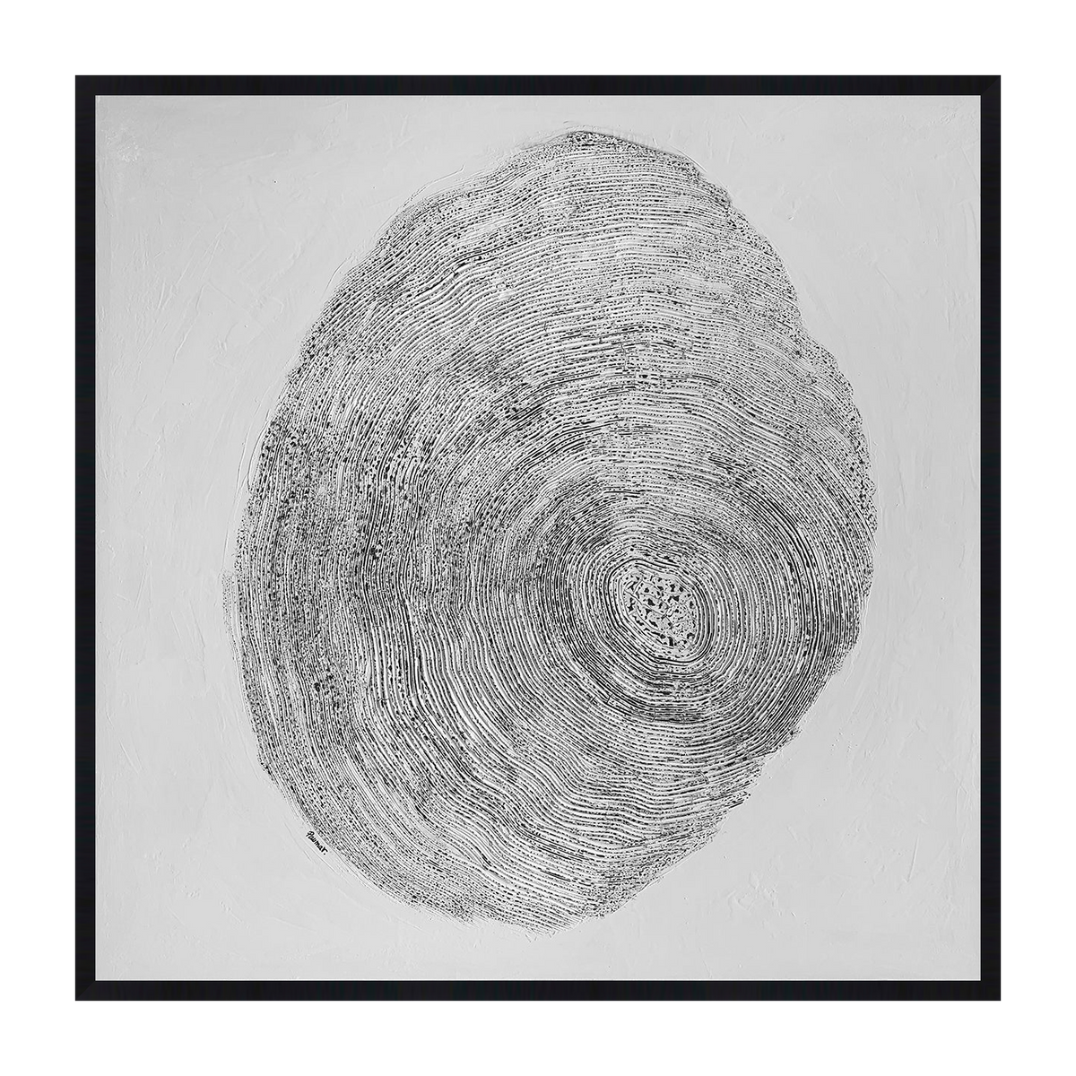 Notte canvas artwork — Black