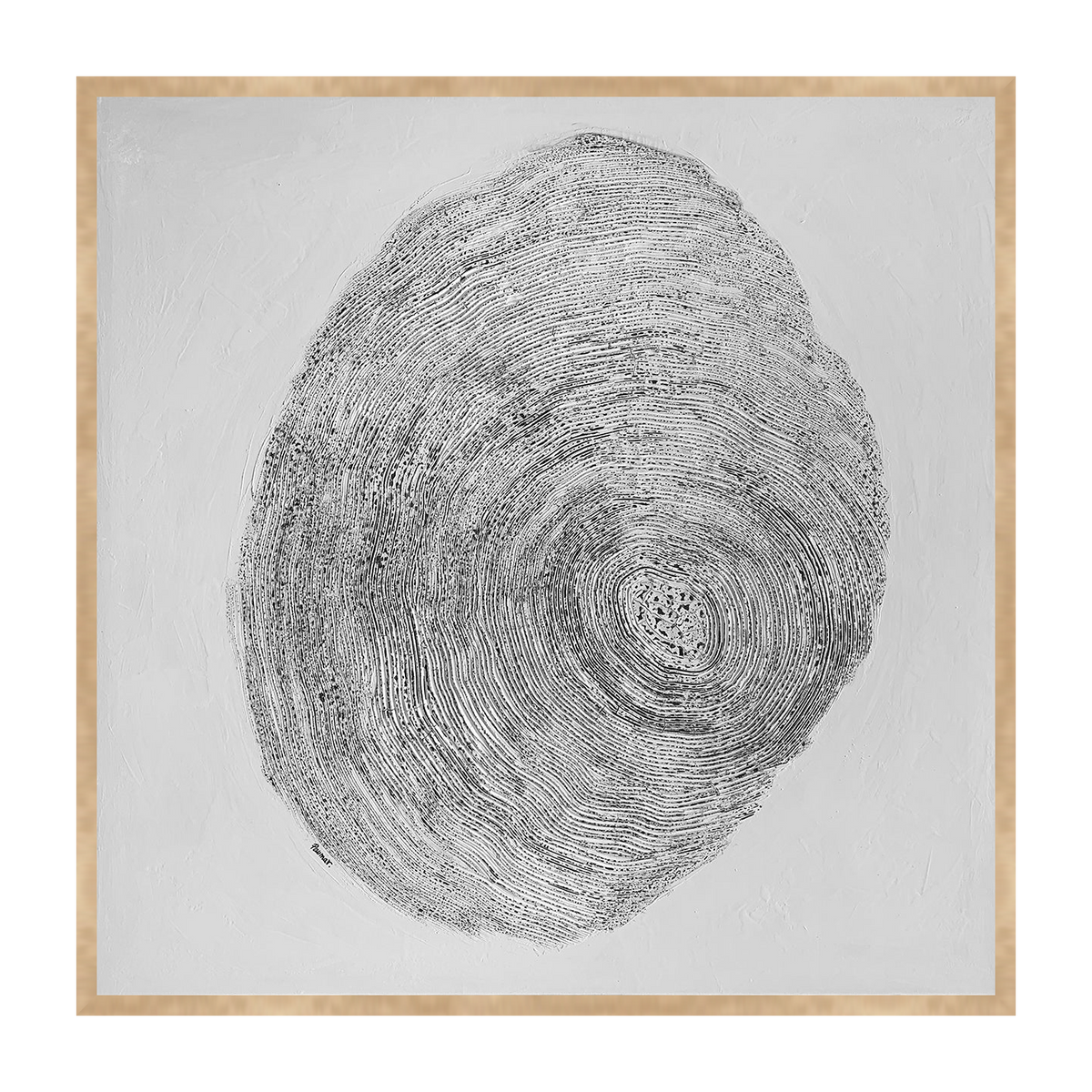 Notte canvas artwork — Oak
