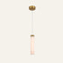 The Organo alabaster pendant light, single pendant in brass