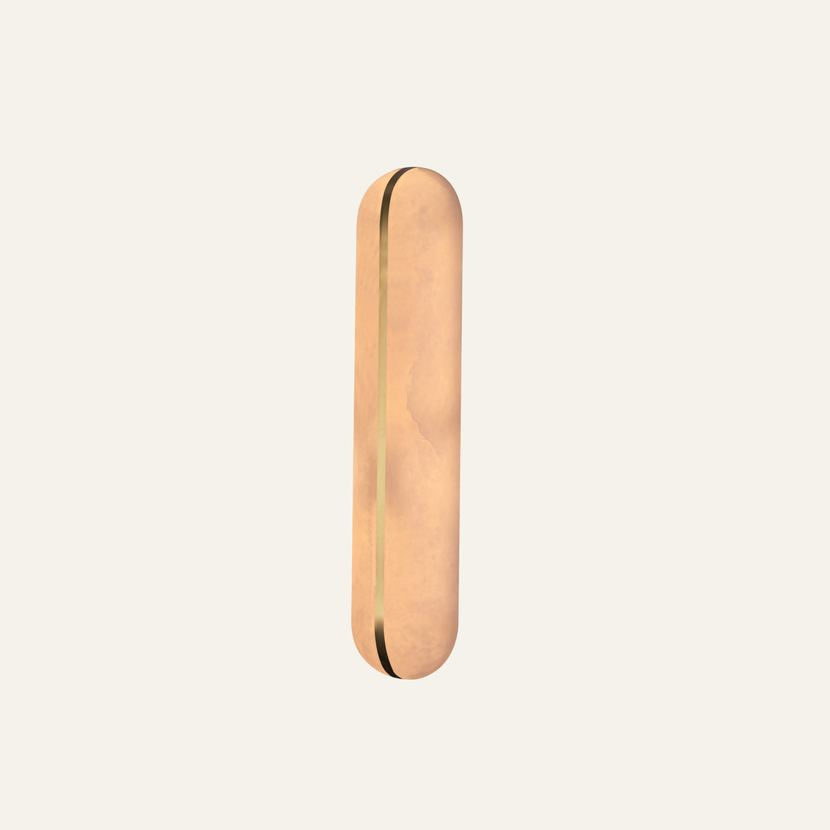 The Pastille alabaster wall light in brass