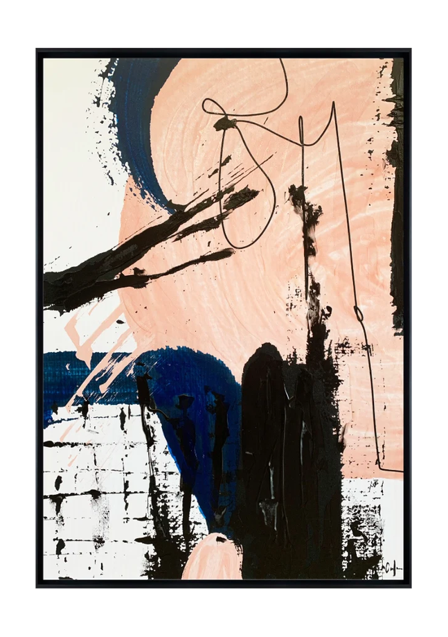 pendula 1 canvas artwork — Black