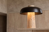 The Porcino Travertine Table Lamp