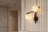 The Ramo Alabaster Wall Light, lifestyle close-up