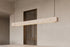 The Rivetto Travertine Linear Pendant Light, lifestyle close-up