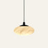 The Sasso alabaster pendant light, Ø13cm in black