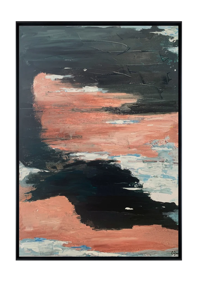 Savelletri canvas artwork — Black