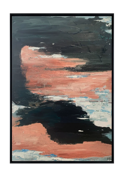 Savelletri canvas artwork — Black