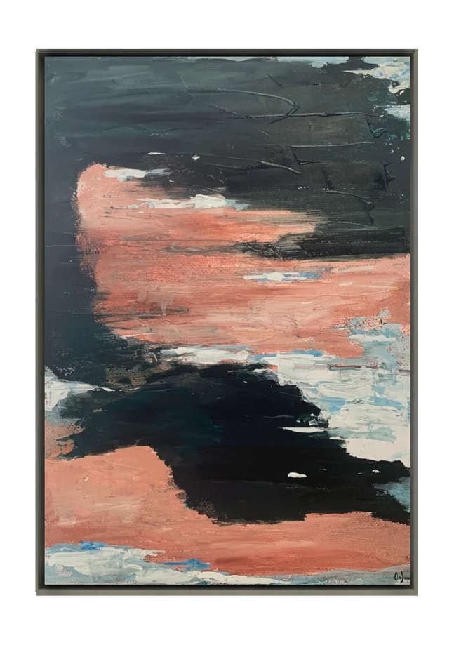 Savelletri canvas artwork — Silver