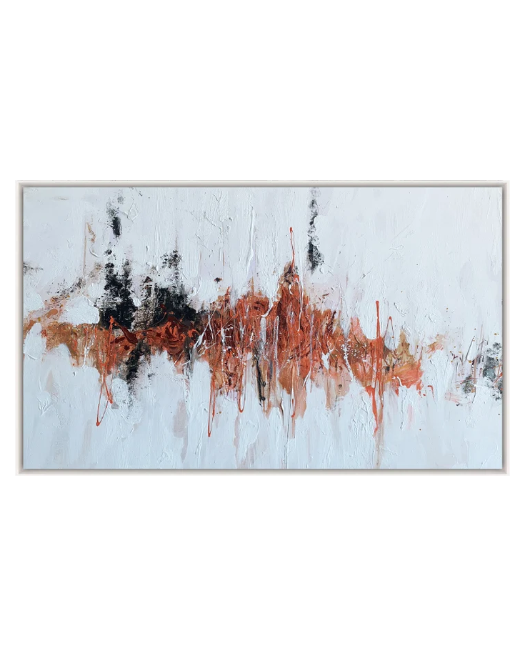 scorcio canvas artwork — White