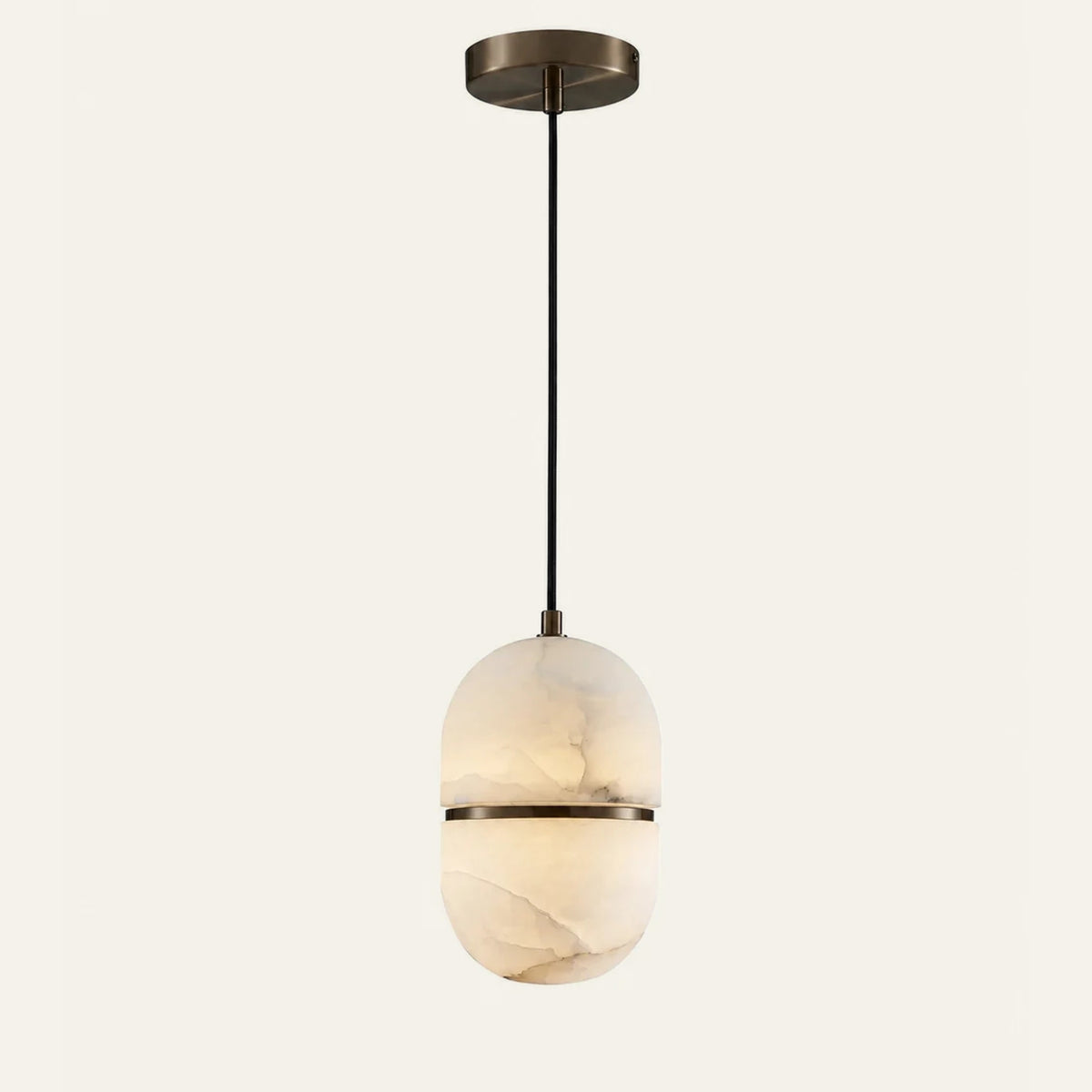 The Seme alabaster pendant light, 14 x 17.5cm