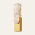 The Stele alabaster wall light in brass