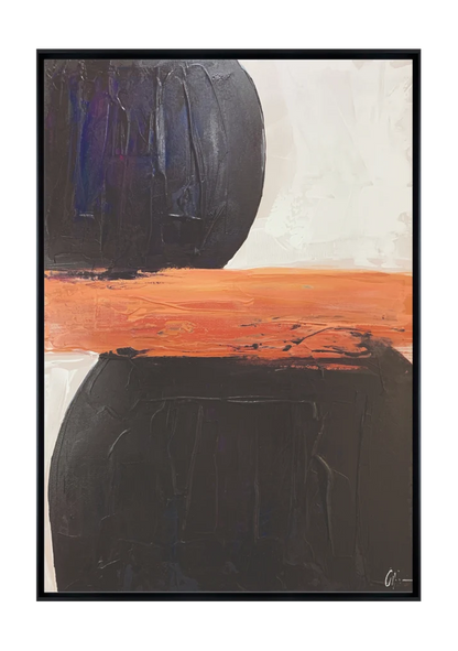 terradura 1 canvas artwork — Black