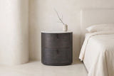 The Bolsena Oval Stone Bedside Table