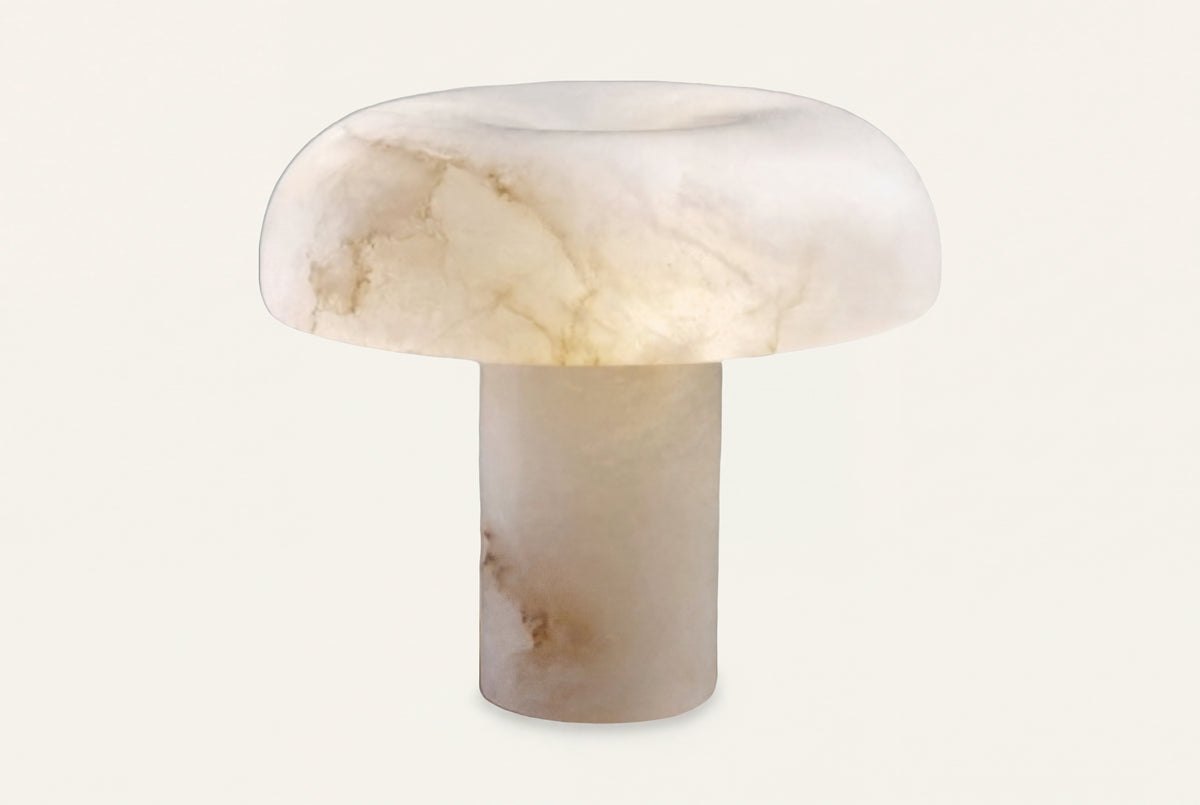 The Calotta Marble Table Lamp, front view