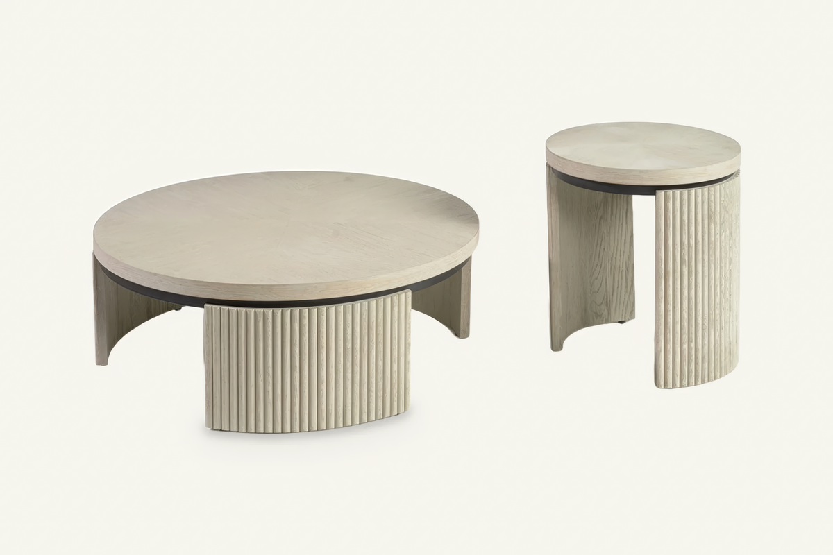 The Fiesole Side Table with the Fiesole Coffee Table