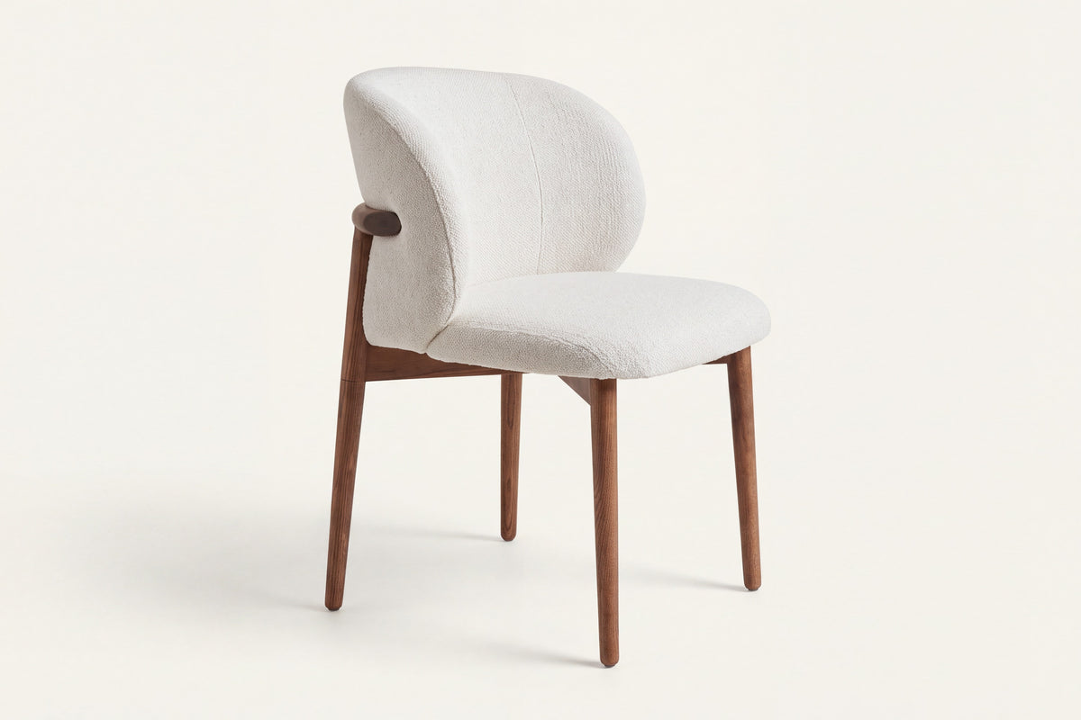 The Norcia Dining Chair, angled view