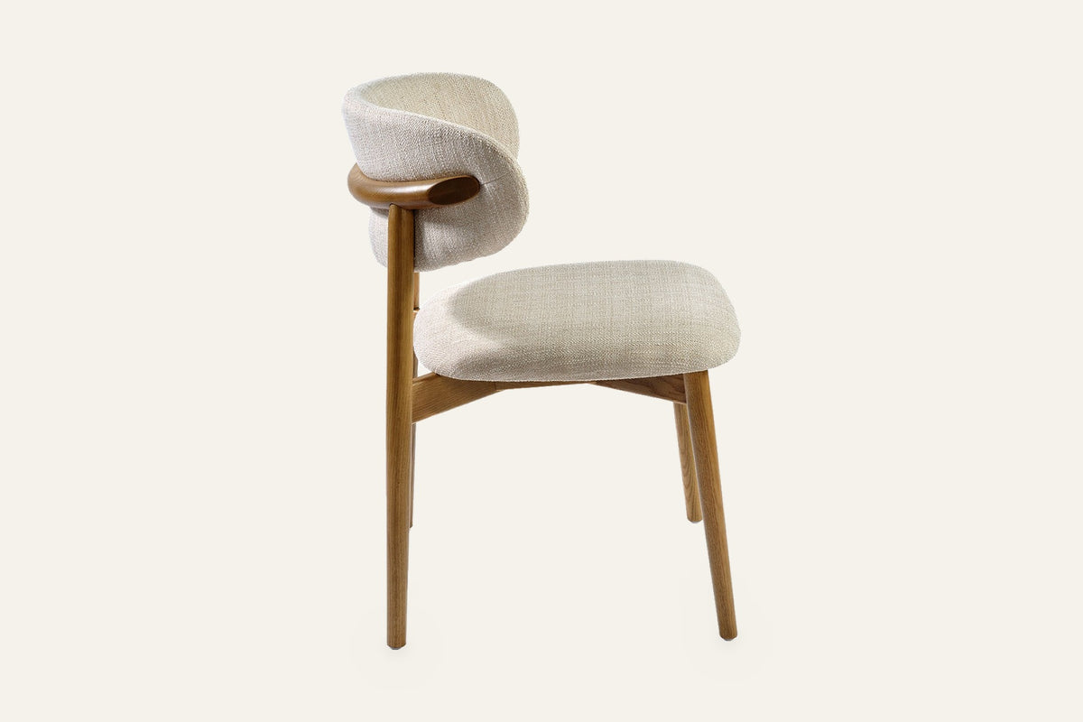 The Pienza Dining Chair, side view