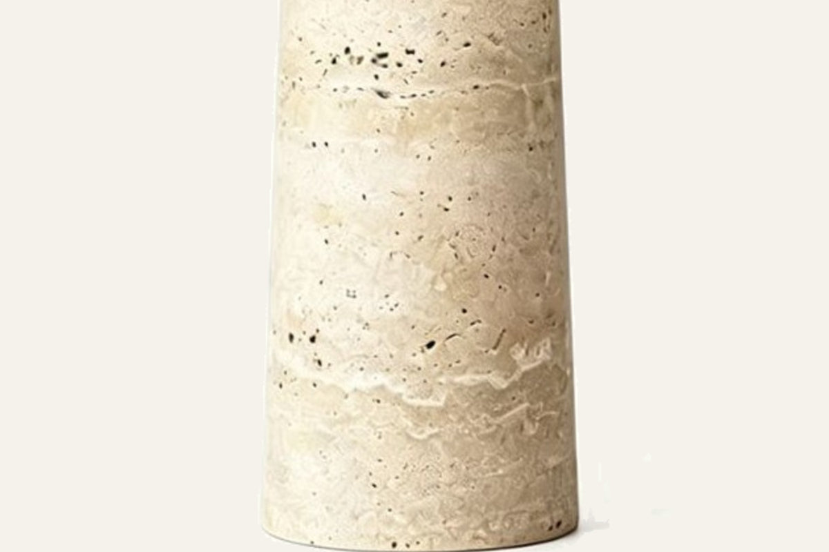 The Rocca Travertine Table Lamp, detail