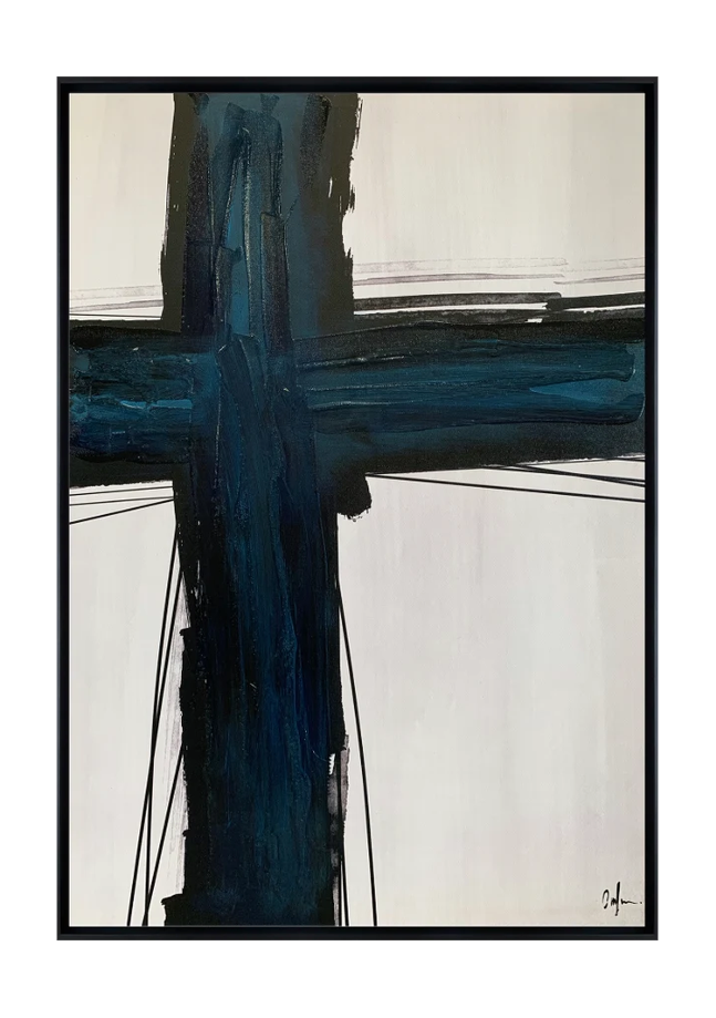 traverse 1 canvas artwork — Black