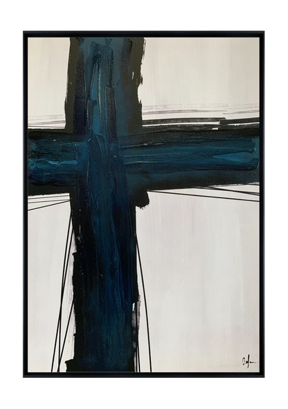 traverse 1 canvas artwork — Black