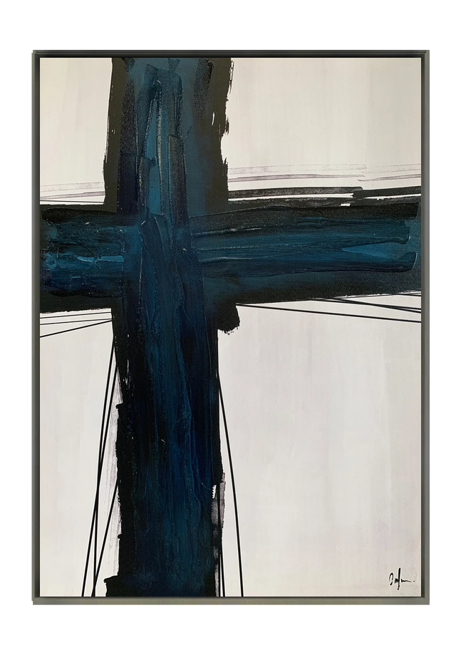 traverse 1 canvas artwork — Silver