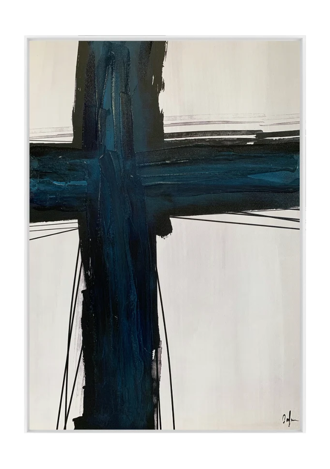 traverse 1 canvas artwork — White