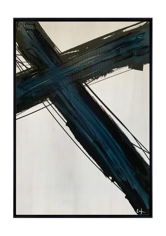 traverse 2 canvas artwork — Black