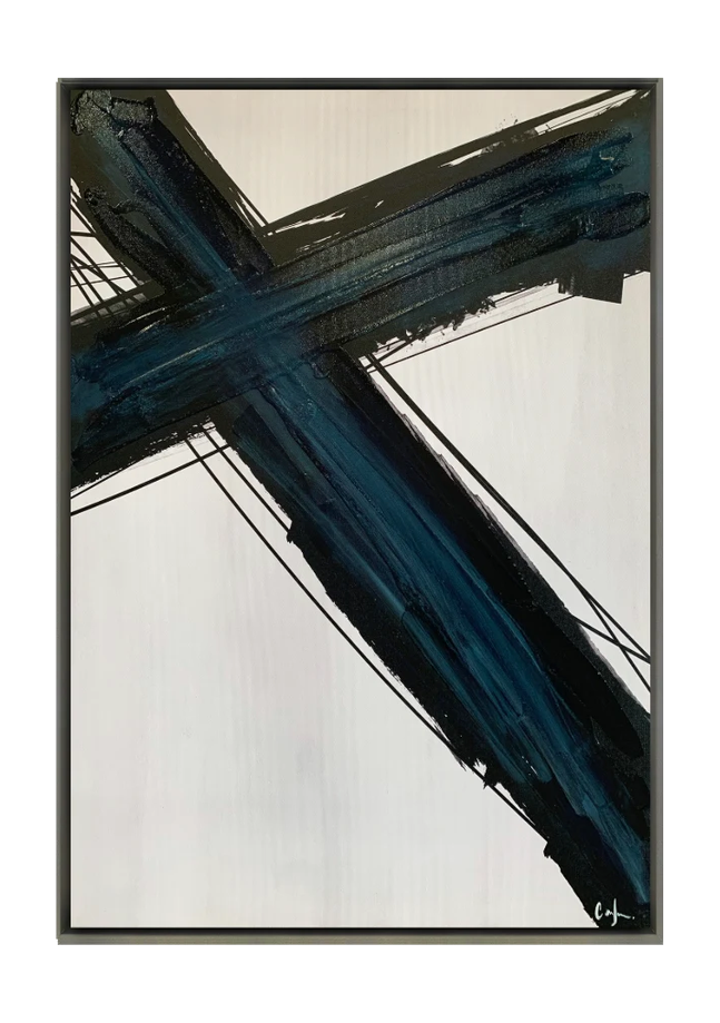 traverse 2 canvas artwork — Silver