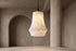 The Tulipe Alabaster Pendant Light, lifestyle close-up