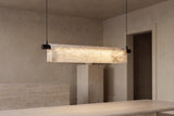 The Vela Alabaster Linear Pendant Light