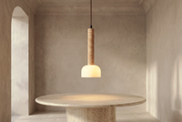 The Velo Travertine Pendant Light
