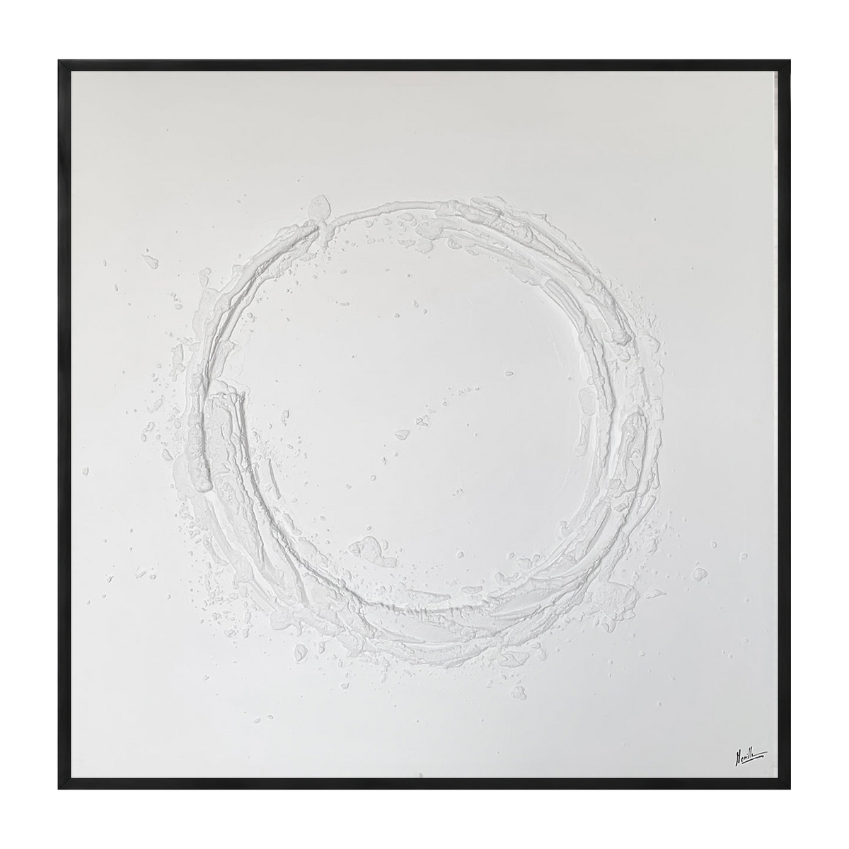 Vesari Canvas Artwork — Black