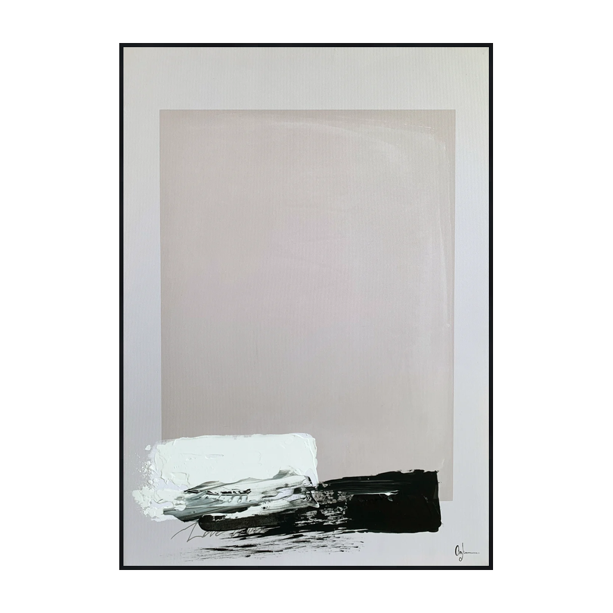 Vesso 2 Canvas Artwork — Black