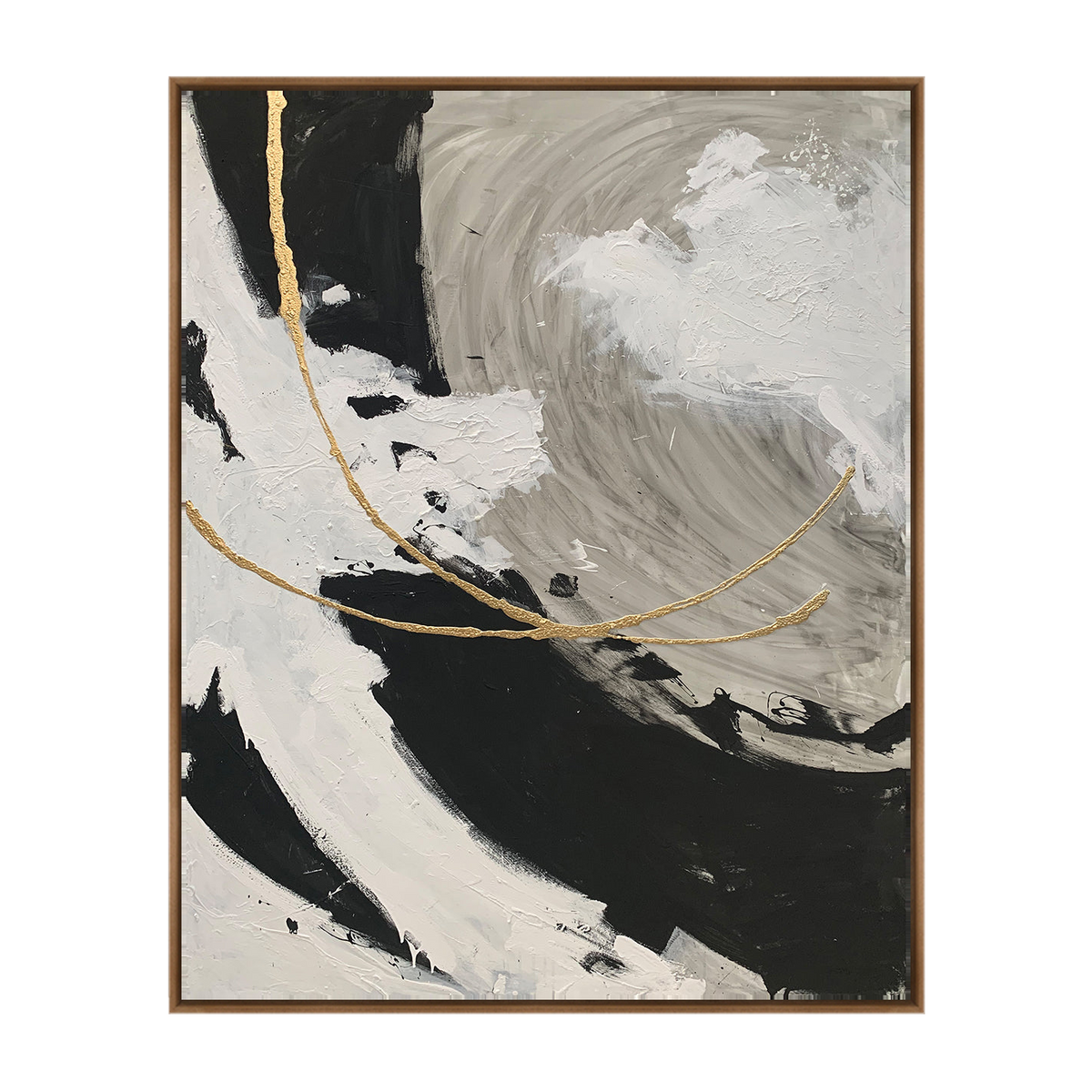 Via Orla Canvas Artwork — Walnut